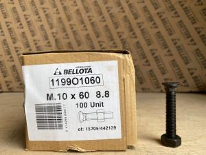 Болт лемешной 10*60 овал.гол.с гайкой Bellota — Bellota